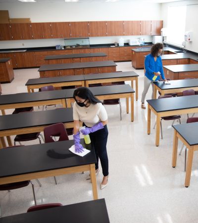 School cleaning contractors