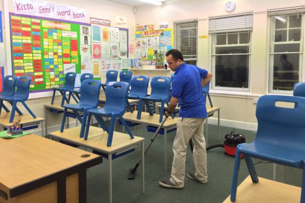 Education facility cleaning