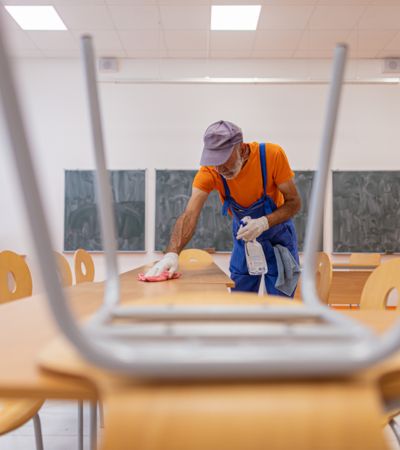 School cleaning contractors